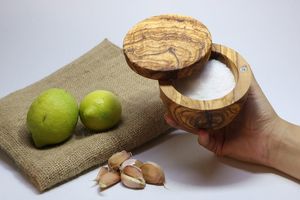 Wooden Salt <b>Jar</b> Decorative Wooden Salt Keeper with Lid Multipurpose Storage Container for Salt Sugar <b>Spices</b> Condiments - Product Image 1