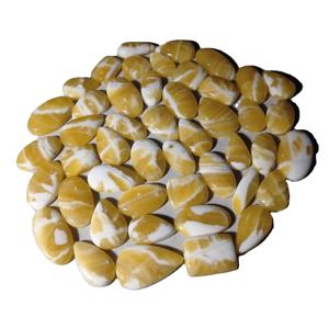 Prix de gros – Pierres précieuses naturelles de haute qualité, pierre jaune de guérison, artisanat en cristal de jaspe pour la fabrication de bijoux - Product Image 2