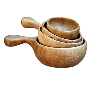 Tazón de Madera Rústico Moderno Tradicional Hecho a Mano para Decoración de Mesa de Comedor o para Guardar Frutas con Aspecto Orgánico - Product Image 4