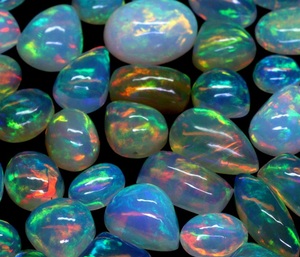 Opale naturelle multicolore, formes variées, 6x8mm, gemmes calibrées en vrac avec jeu de couleurs pour la fabrication de bijoux - Product Image 5