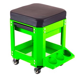 Heavy Duty Rolling Tool Chest Seat 280lb Load Mechanic <b>Stool</b> with Storage Drawer Wheels Garage <b>Workshop</b> Creeper Seat GAPGAR027 - Product Image 2