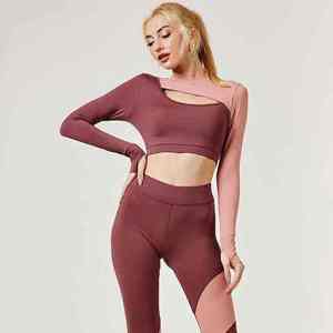 Wholesale Fitness Clothes for Gym Wear Women Sets 3 Pieces Yoga Jackets Workout Leggings Sports Bras <b>Top</b> Sportswear Set - Product Image 5