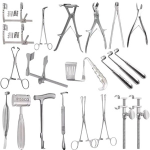 PISSCO Craniotomy Set Craniotomy Surgical <b>Instrument</b> Set <b>Neurosurgery</b> Craniotomy <b>Instrument</b> Kit 133 Pcs - Product Image 2
