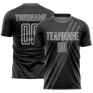 เสื้อฟุตบอลพรีเมียม โพลีเอสเตอร์ 100% พร้อมการพิมพ์แบบรีดร้อน ปักลาย 3 มิติ - ราคาโรงงานขายส่งโดยตรง รับผลิตชุดทีมตามสั่ง - Product Image 1
