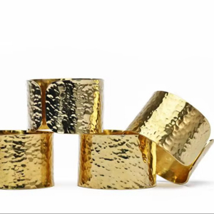 แหวนรองผ้าเช็ดปากโลหะดีไซน์เนอร์สำหรับตกแต่งโต๊ะอาหาร งานแต่งงาน งานเลี้ยงร้านอาหาร และการจัดโต๊ะงานปาร์ตี้ - Product Image 1