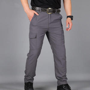 Men's Plus Size Casual Sweatpants Spring Summer Solid Color Cotton Joggers Zipper Autumn Pants <b>Trousers</b> Straight Pattern - Product Image 2