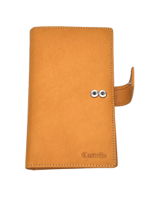 Castello 2024 Unisex Piel de vaca genuina Piel de vaca suave Cartera larga delgada Nuevo diseño Cierre abierto Poliéster negro/marrón oscuro para hombres - Product Image 3