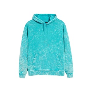 Sudadera con Capucha para Hombre con Efecto Ácido – Sudadera Oversize de Mezcla de Algodón Premium con Puños Acanalados, Bolsillo Canguro y Acabado Vintage - Product Image 3