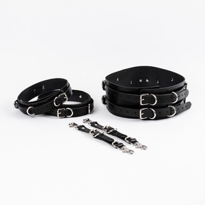 Ceinture de taille en cuir véritable, harnais de cuisse, harnais de corps punk réglable pour femme, jarretière à anneaux pour jambe RTTS-0069 - Product Image 4