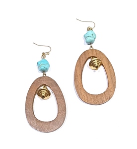 Cerceau en résine verte plaqué or, acrylique coloré, bijoux de créateur haut de gamme pour fête, cadeau de mode minimaliste pour femmes et filles - Product Image 5