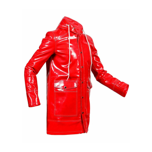 Chaqueta de Invierno Unisex de Cuero PVC - Chaqueta Bomber de Alta Calidad con Logotipo Frontal Personalizable, Estilo Urbano - Product Image 2