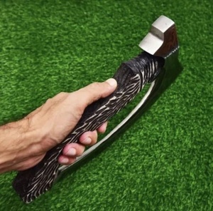 Tête de hache en acier forgé avec manche en bois pour le travail du bois, qualité DIY - Product Image 4