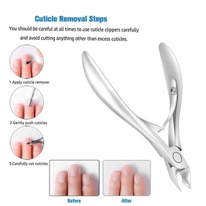 Coupe-cuticules professionnel en acier inoxydable, lame droite, pointe acérée, outil pour manucure des doigts, usage adulte, acier inoxydable de qualité supérieure - Product Image 6