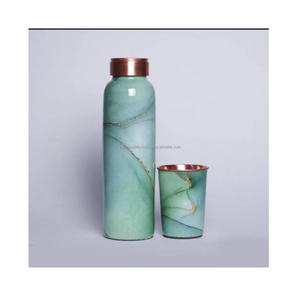 Classic Copper Plastic <b>Water</b> <b>Bottle</b> Antibacterial and Detoxifying Hydration Health Benefits <b>for</b> Boiling <b>Water</b> - Product Image 6