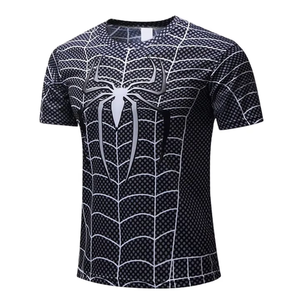 T-shirts pour hommes respirants à séchage rapide, 100% polyester, col rond, manches courtes, imprimés par transfert thermique, tissu jersey, grandes tailles - Product Image 5