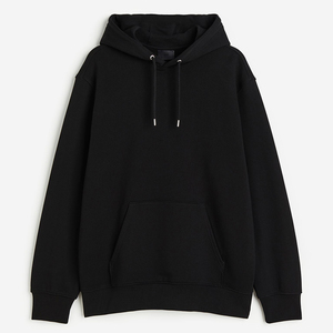 Sweat-shirts à capuche oversize unisexe, mode, couleur unie rouge, noir, gris, automne-hiver, polaire, logo sur le devant, poche sur la hanche, 100% coton - Product Image 6