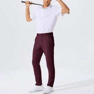 <b>Men's</b> 4 Way Stretch Golf <b>Pants</b> Solid Color With Drawstring Waist Breathable <b>Sweat</b> Wicking Golf <b>Pants</b> <b>For</b> <b>Men's</b> - Product Image 4