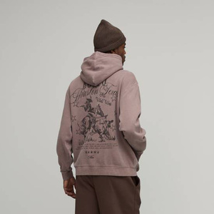 <b>Custom</b> Screen Print Design Cotton Fleece Sun Fade Men's Graphic Hoodies Streetwear Pullover Sweatshirt Manufacturer Supplier OEM - Product Image 2