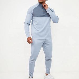 Ensemble de survêtement en polyester coupe-vent à deux pièces uni imprimé avec logo personnalisé pour homme, vêtements de sport d'hiver, taille plus, écologique - Product Image 2