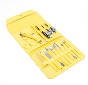 Juego de Cortaúñas de Acero Inoxidable de Alta Calidad, Lujoso, Duradero y Colorido, de 13/17 Piezas, 5 en 1, para Manicura y Pedicura - Product Image 1