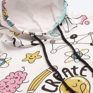 Sweat-shirt à capuche léger avec poche pour les voyages, pour une aventure quotidienne confortable, style coréen pour femme - Product Image 3