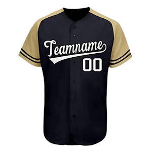 Uniformes de baseball et de softball personnalisés, sublimation, respirants, antibactériens, séchage rapide, taille plus, manches courtes, polyester/coton - Product Image 4