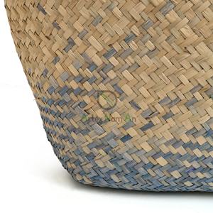 กระเป๋าโท้ทจากหญ้าทะเลทำด้วยมือสไตล์วินเทจยูนิเซ็กส์กระเป๋าชายหาดเปิดปิดโลโก้ออกแบบได้เองสำหรับใช้ในชีวิตประจำวันทำจากเวียดนาม - Product Image 4