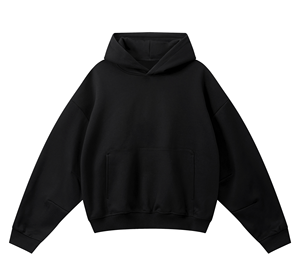 เสื้อฮู้ดดี้ทรงบ็อกซี่แขนตัดต่อ รุ่น Essential ทรงโอเวอร์ไซส์ ผลิตในประเทศปากีสถาน - Product Image 1