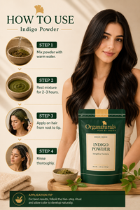 Polvo de índigo puro de la India, polvo de hojas herbales premium para teñir el cabello naturalmente y formulaciones de belleza - Product Image 5