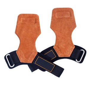 Poignées de musculation pour soulevés de terre, tractions et powerlifting intensif – Poignées en cuir microfibre rembourrées en néoprène pour la musculation - Product Image 2