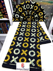 Custom African Wax Print Cotton Fabric Ankara Kitenge for Logo Design Garment Manufacturing Bulk OEM ODM Service Provider - Product Image 2