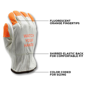 Leather <b>Driver</b> <b>Gloves</b> Custom Logo Oem Odm High Quality Abrasion Resistant Protective Safety <b>Gloves</b> - Product Image 6