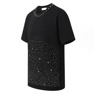 T-shirt surdimensionné personnalisé pour homme, style streetwear, dégradé, coton, coupe ample, vintage, effet délavé à l'acide - Product Image 4