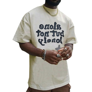 T-shirts en coton 100% de haute qualité avec impression en relief, légers, best-sellers - Product Image 2