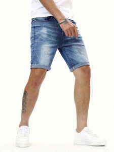 Nouveaux shorts classiques pour hommes, mode streetwear, jeans respirants, coupe ample, 100% coton, shorts en denim décontractés - Product Image 4