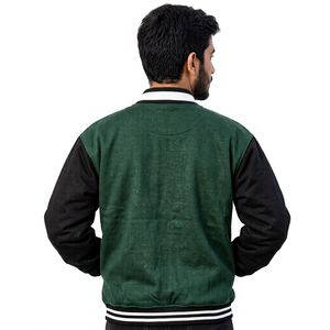Veste universitaire personnalisée à prix d'usine, doublure polaire, logo brodé, coupe décontractée, pour les détaillants américains - Product Image 6