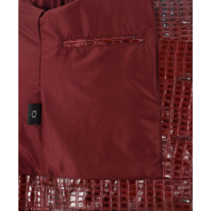 Wholesale Mens Crocodile Embossed Cowhide Leather Trucker <b>Jacket</b> <b>Western</b> Classic Shirt Style <b>Jacket</b> Private Label Manufacturer - Product Image 6