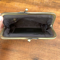 Cuir de vachette personnalisé Mini voyage en plein air porte-monnaie imprimé animal en cuir véritable multifonctionnel porte-monnaie avec clip en métal