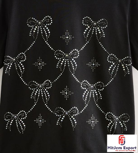 Hot Fix Rhinestone Crystal Mesh Fabric 70 GSM Eco Friendly Lightweight Water Resistant Breathable Custom Fabric Manufacturer OEM - Product Image 1