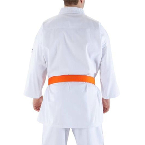 Men's Karate Uniform White Customised Manufacture Best Quality Martial Arts Wear Breathable Karate Uniform Orange <b>Belt</b> Included - Product Image 3