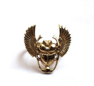 Antiguo Egipto escarabajo clásico latón étnico anillo Hippies bohemio racimo diseño Festival regalo especial para hombres y mujeres - Product Image 1