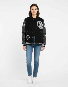Veste de baseball personnalisée brodée Varsity Letterman pour hommes veste d'université en laine avec patchs en chenille et style vintage - Product Image 5