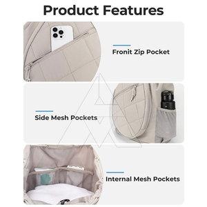 Sacs de tennis à prix avantageux en ligne, accessoires pour jeunes, sacs de tennis en polyester - Product Image 4
