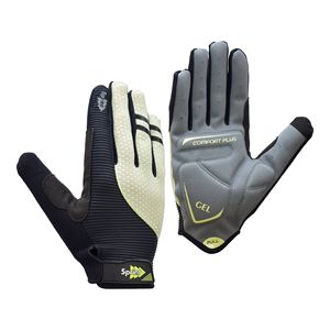 Guantes de Ciclismo Negros de Dedo Completo, Transpirables, Antideslizantes, con Gel en la Palma, para Ciclismo y Deportes al Aire Libre - Product Image 3