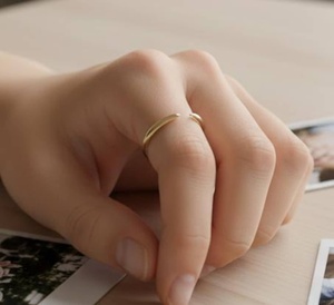 925 Sterling Silver Yellow Gold Plated <b>Open</b> Gap Enhancer <b>Ring</b> for Women Bubble Prong Classic Sterling Silver Anniversary <b>Ring</b> - Product Image 1
