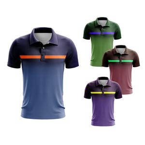 Polos en coton de haute qualité pour hommes, logo personnalisé, polos de golf simples pour hommes, 100% coton, polos en gros pour hommes de grande taille - Product Image 6