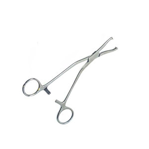 Pince à os orthopédique manuelle Dingman en acier inoxydable, design incurvé, 2x2 dents, robuste, grande taille - Product Image 2