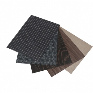 Durable Eco Friendly Engineered Ebony <b>Veneer</b> Panels Rotary Cut 2500x640mm for Furniture and Doors - Product Image 1