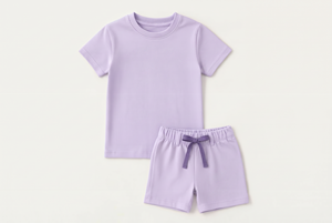 Ensemble été en coton pour garçons et filles, t-shirt et short, respirant, confortable, vêtements décontractés, taille personnalisée - Product Image 3