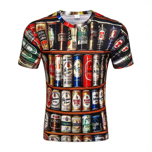 Créez vos T-shirts Sublimés Imprimés sur Toute la Surface de Votre Marque, 100% Polyester, Nouveau Style, T-shirt Sublimé Imprimé Coupe Ajustée pour Hommes - Product Image 3